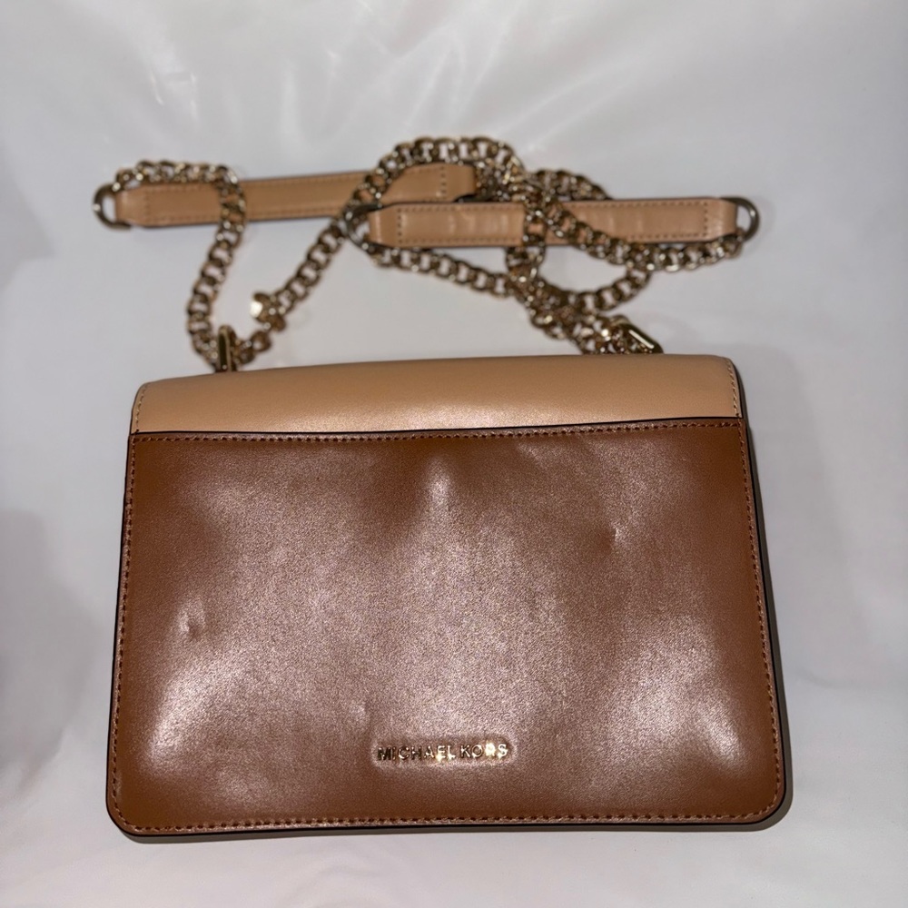 Michael Kors Brown and Cream Crossbody Bag - Picture 2 of 4